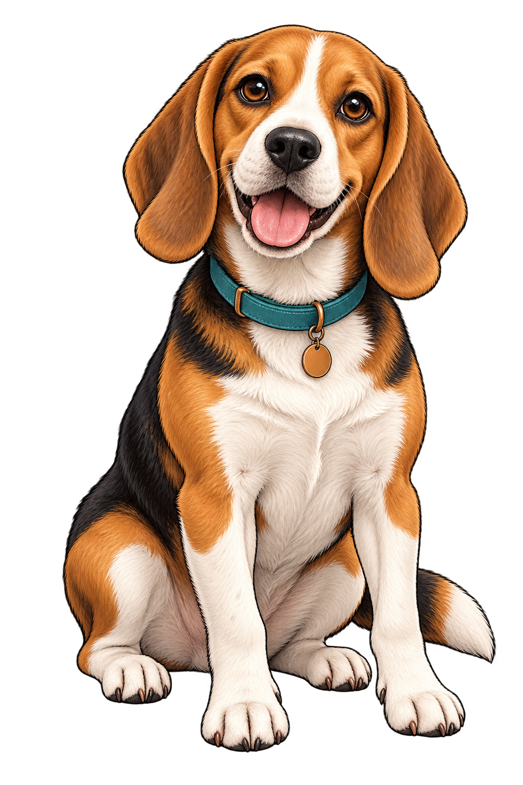 Illustrated beagle